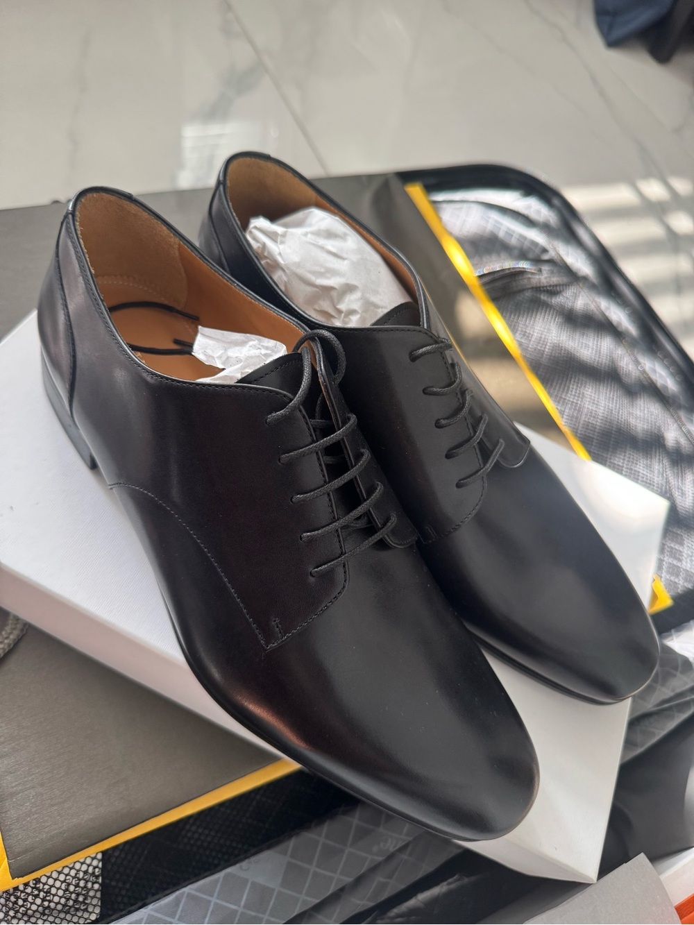 Valentino black  Derby Shoes - new - Made in Italy